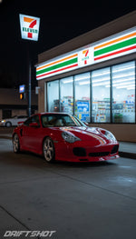 BetterBodies Motorsport Porsche 996 Turbo front lip spoiler, racing style upgrade for 1999–2004 Porsche 996 Turbo bumper enhancement.