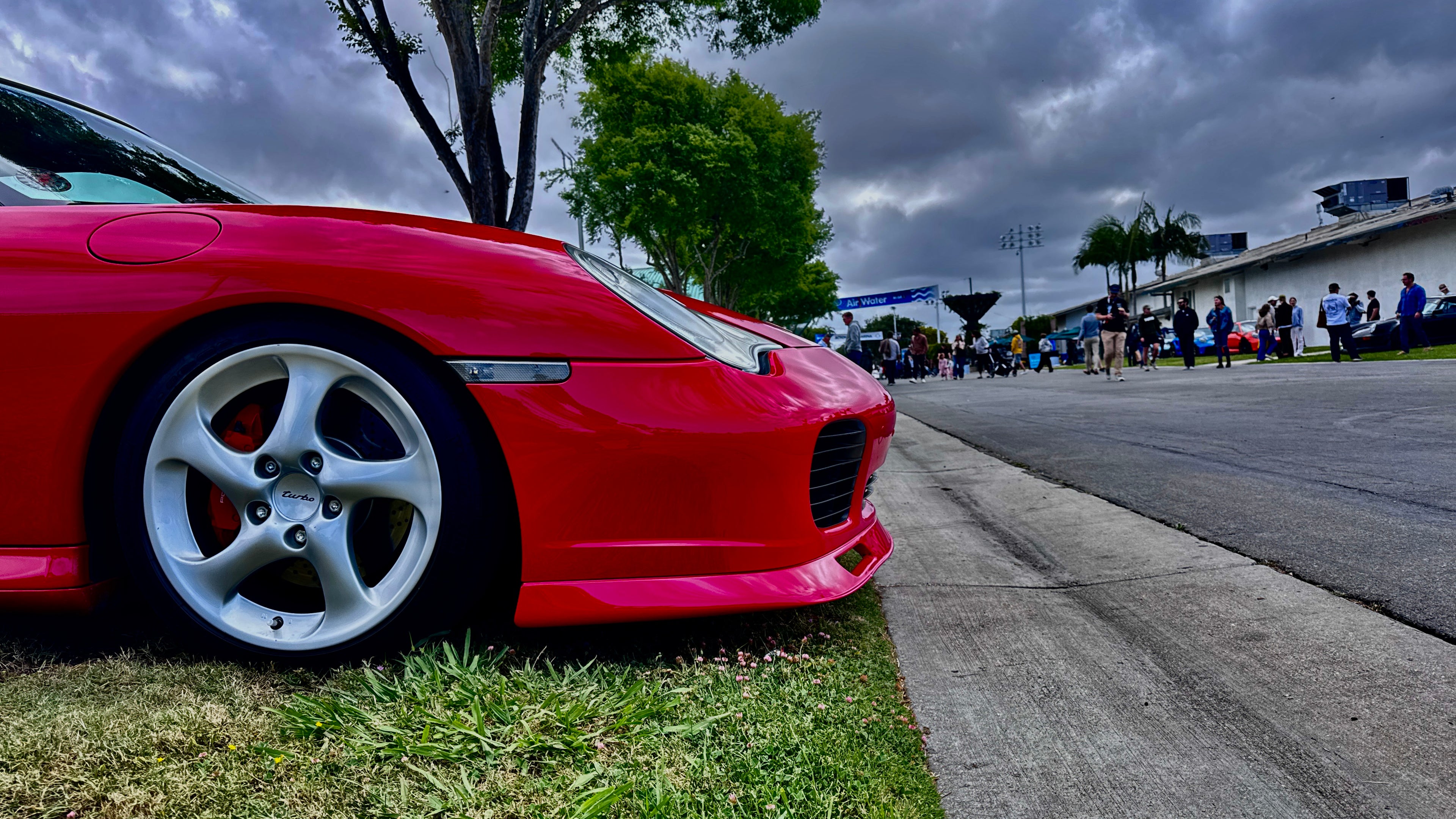 BetterBodies Motorsport Porsche 996 Turbo front lip spoiler, racing style upgrade for 1999-2004 front bumper enhancement.