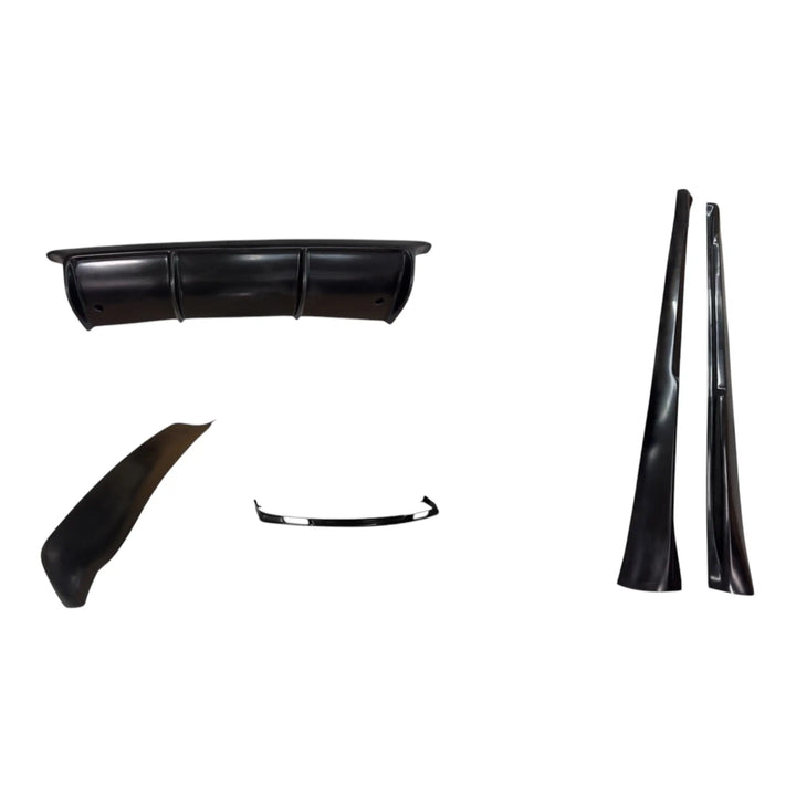 BetterBodies Motorsport Porsche 997.1 Aero Kit including front lip, side rockers, rear diffuser, and small wing for 2005–2008 models.