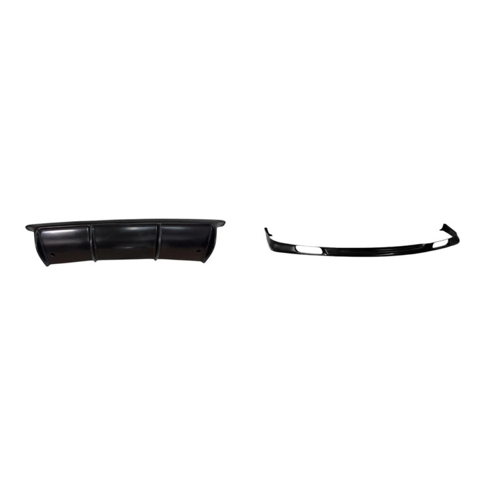Porsche 997.1 front lip and rear diffuser aero kit by BetterBodies Motorsport, made of polyurethane for 2005–2008 997.1 models.