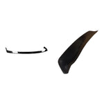 Porsche 997.1 front lip and small wing in polyurethane for aero upgrade, installed on a 2005-2008 sports car.