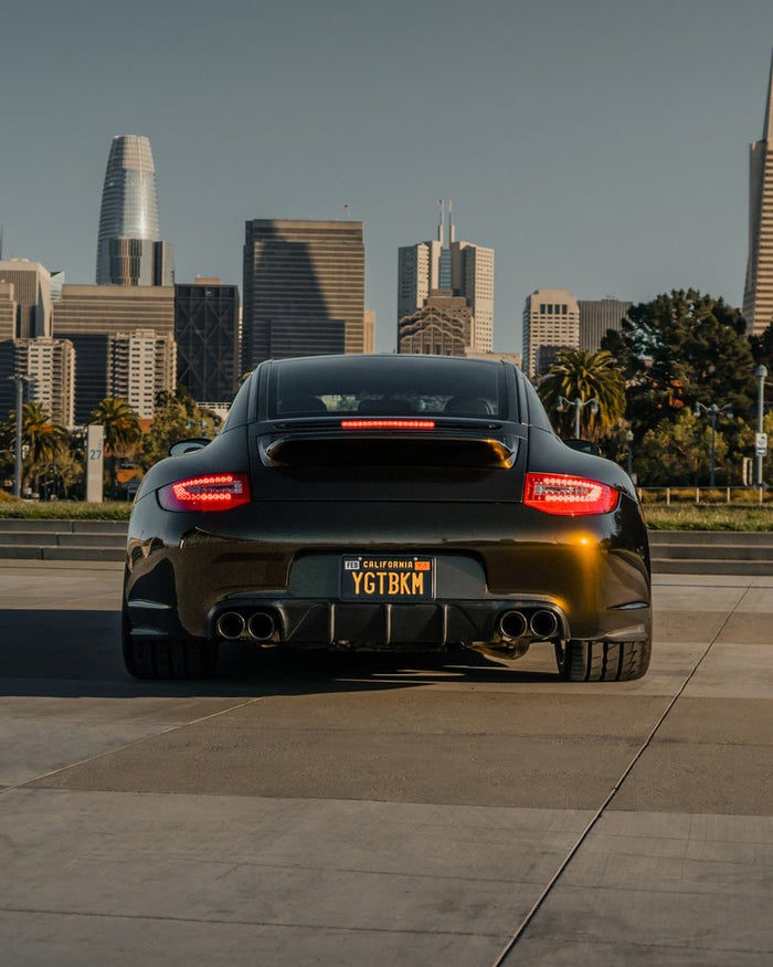 BetterBodies Motorsport Porsche 997.2 rear bumper diffuser in polyurethane, RUF/TA style for 2009–2012 models.