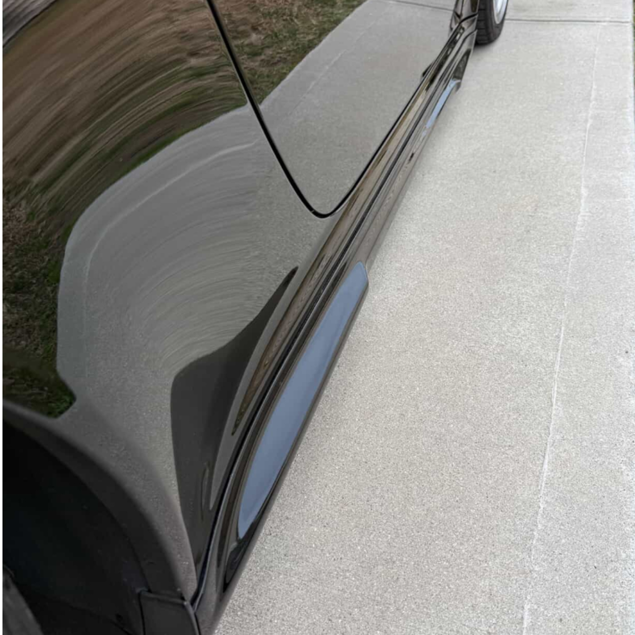 Polyurethane side skirts for Porsche 997 Carrera Mach II narrow body, 2005–2012, by BetterBodies Motorsport, shown in the image.