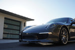 Porsche 991 Carrera Euro GT chin spoiler by BetterBodies Motorsport, polyurethane front lip splitter for 2012-2015 models.