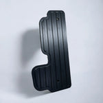 BetterBodies Motorsport Porsche 911 aluminum performance pedal set showing sporty, textured metal pedals for enhanced driving control.