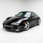 BetterBodies Motorsport Porsche 996 Turbo front lip spoiler for 1999–2004 with racing style design, enhancing the front bumper.