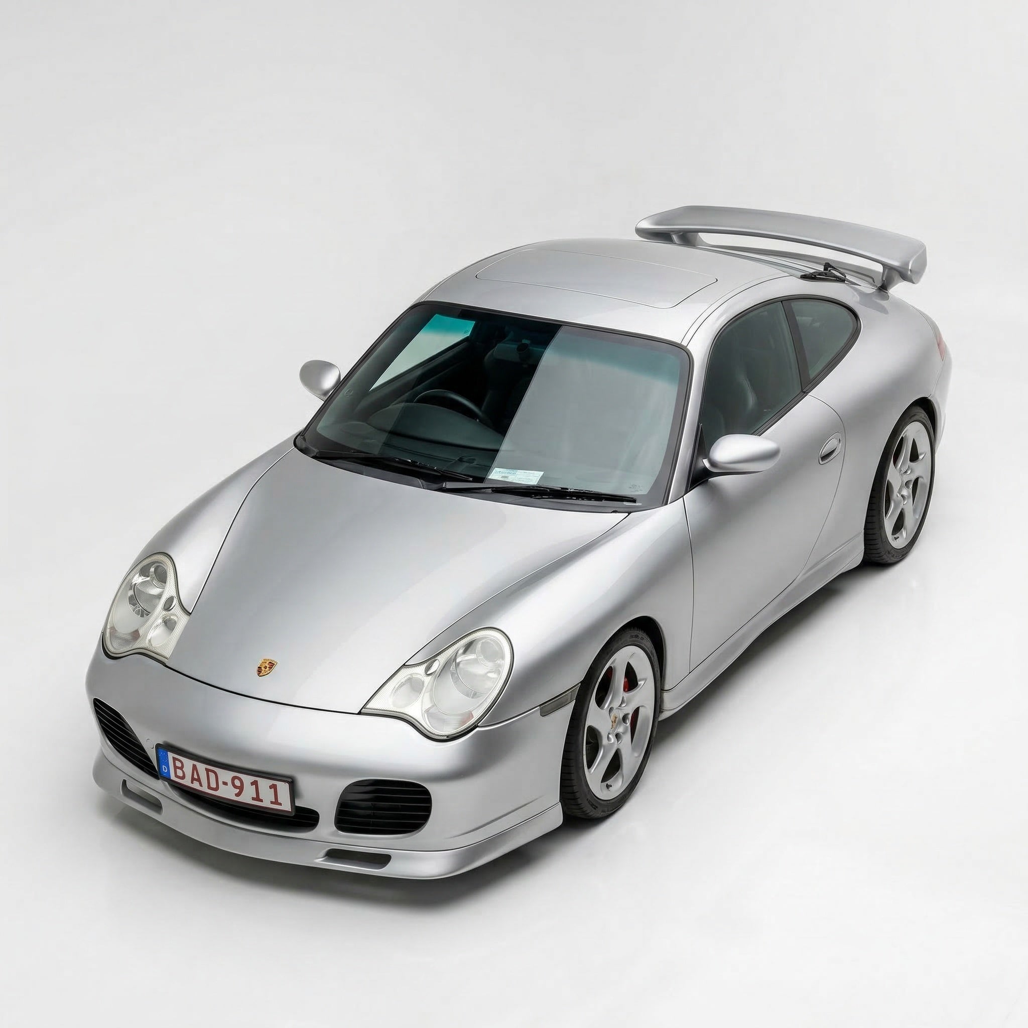 BetterBodies Motorsport Porsche 996 Turbo front lip spoiler for 1999-2004, racing style upgrade enhancing the front bumper look.