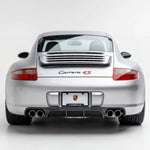 Porsche 997 Carrera GT3TEK rear wing by BetterBodies Motorsport, polyurethane ducktail spoiler on a 2005-2012 sports car.