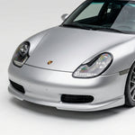 BetterBodies Motorsport Porsche 986 Boxster front chin spoiler in RUF/GT3 RS Spyder style lip, designed for 1997-2004 models.