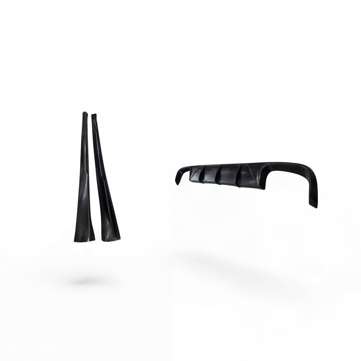 Side Rocker Design Porsche 997.2 Rear Diffuser & Side Rockers Kit (2009–2012 ...