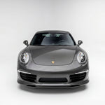 Porsche 991 Carrera Euro GT chin spoiler by BetterBodies Motorsport, polyurethane front lip splitter installed on a 2012–2015 model.