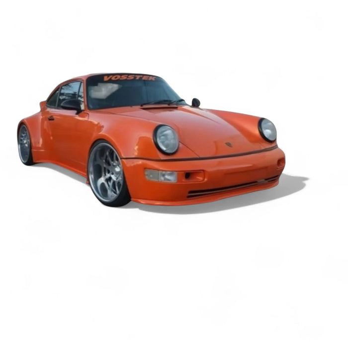 BetterBodies Motorsport 911 930 Super Turbo C2/4 body kit showcasing aerodynamic front and rear enhancements for classic Porsche.