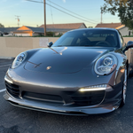 Porsche 991 Carrera Euro GT chin spoiler front lip splitter by BetterBodies Motorsport, made of polyurethane for 2012-2015.