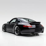 Fiberglass Porsche 997 Carrera ducktail spoiler by BetterBodies Motorsport, designed for 2005-2012 911 models, racing upgrade wing.