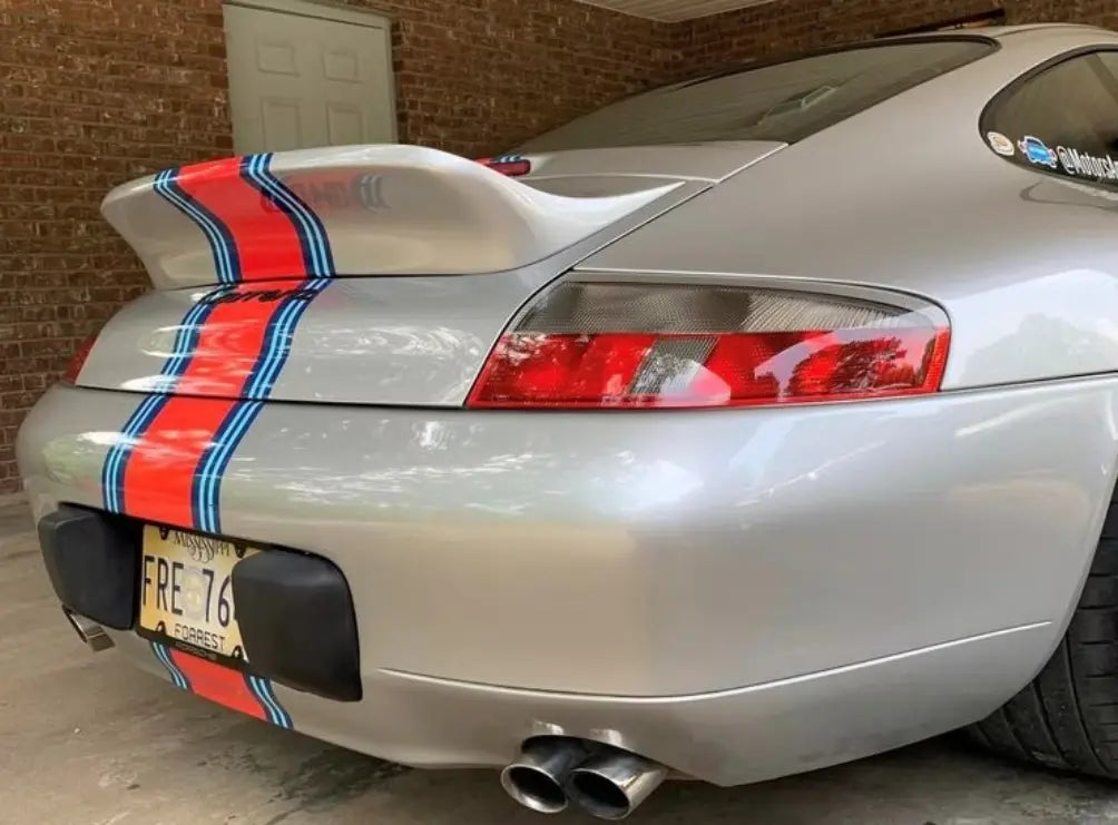PORSCHE 996 CARRERA 1999–2004 SINGER STYLE DUCKTAIL SPOILER FOR PORSCHE 996 UPGRADE RACING LOOK REAR DECK LID ENHANCEMENT VOSSTEK