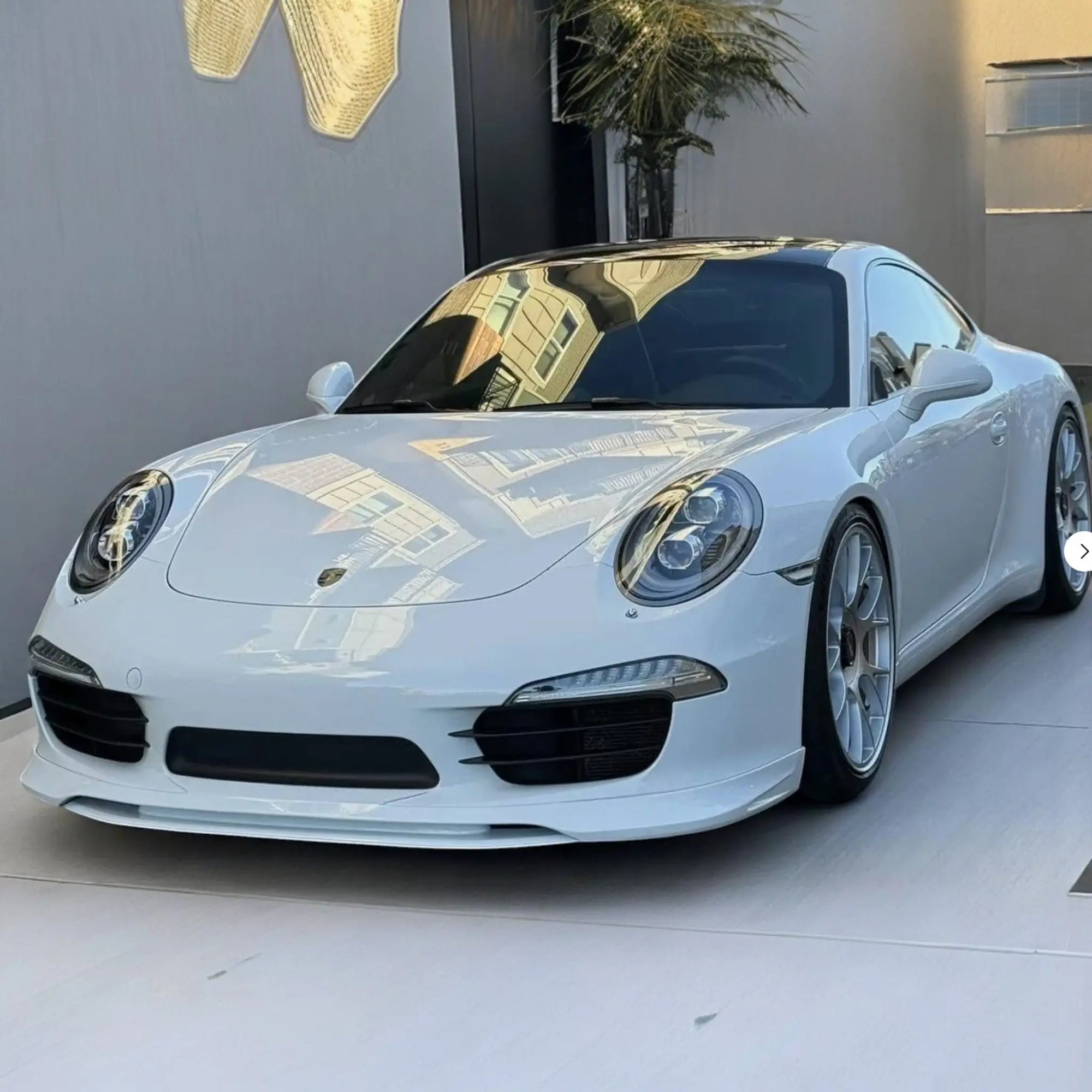 PORSCHE 991 CARRERA EURO GT CHIN SPOILER POLYURETHANE FRONT BUMPER LIP SPLITTER AERO TRIM VOSSTEK