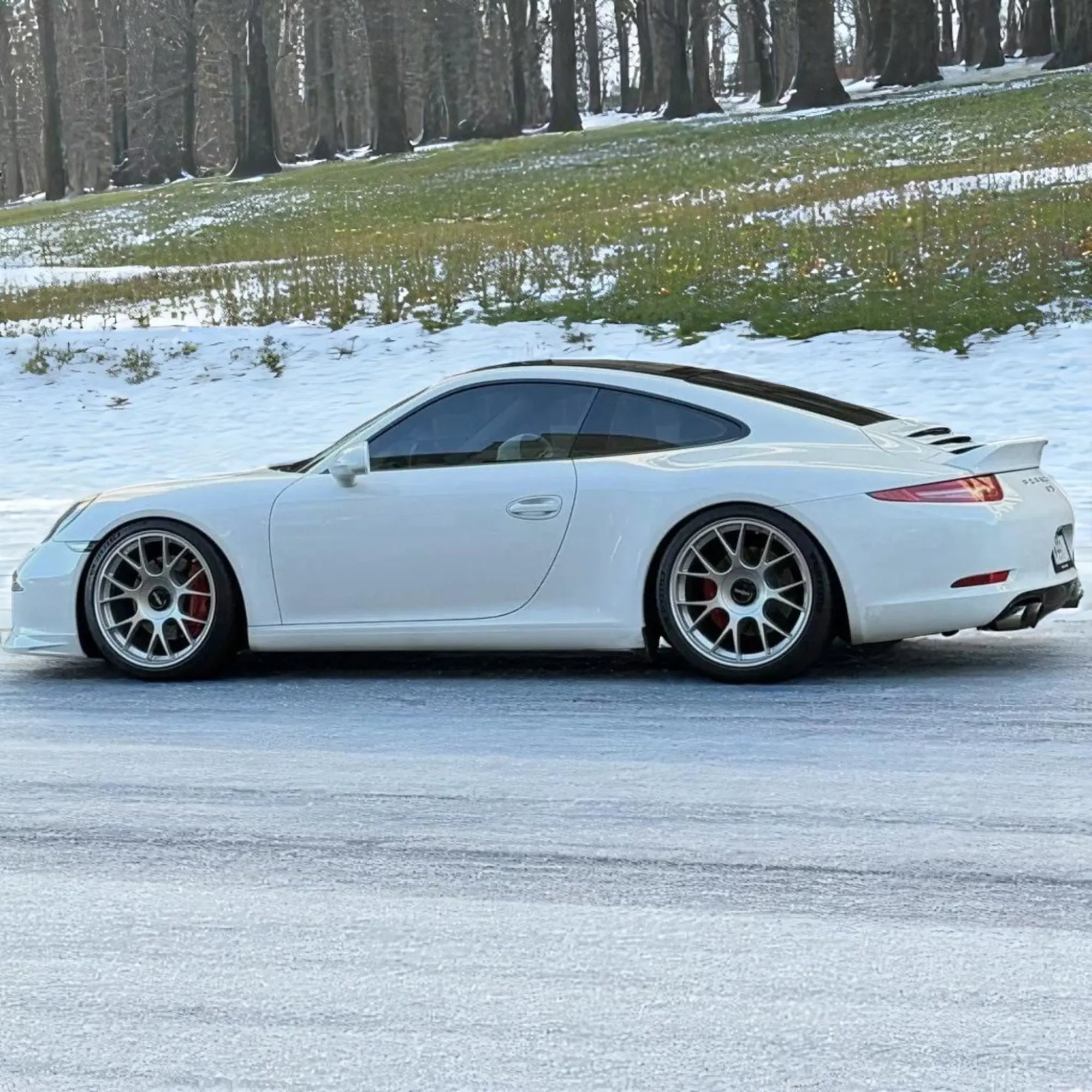 PORSCHE 991 CARRERA EURO GT CHIN SPOILER POLYURETHANE FRONT BUMPER LIP SPLITTER AERO TRIM VOSSTEK