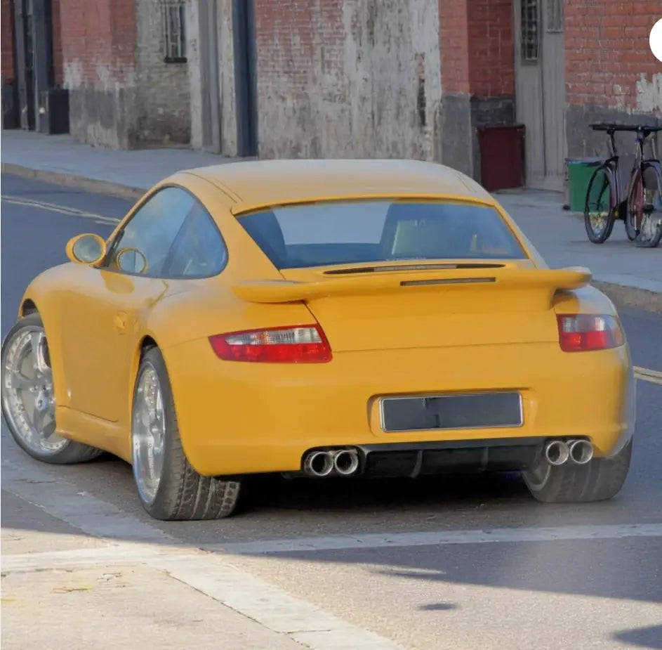 Porsche 997 rear diffuser urethane Strossek RUF style fits 05-08 Carrera & 4S VOSSTEK