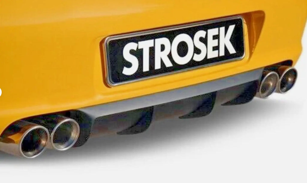 Porsche 997 rear diffuser urethane Strossek RUF style fits 05-08 Carrera & 4S VOSSTEK