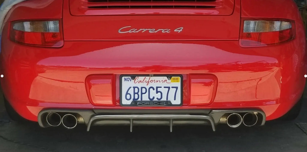 Porsche 997 rear bumper diffuser spoiler Polyurethane 997.1 ruf 05-08 RUF TA VOSSTEK