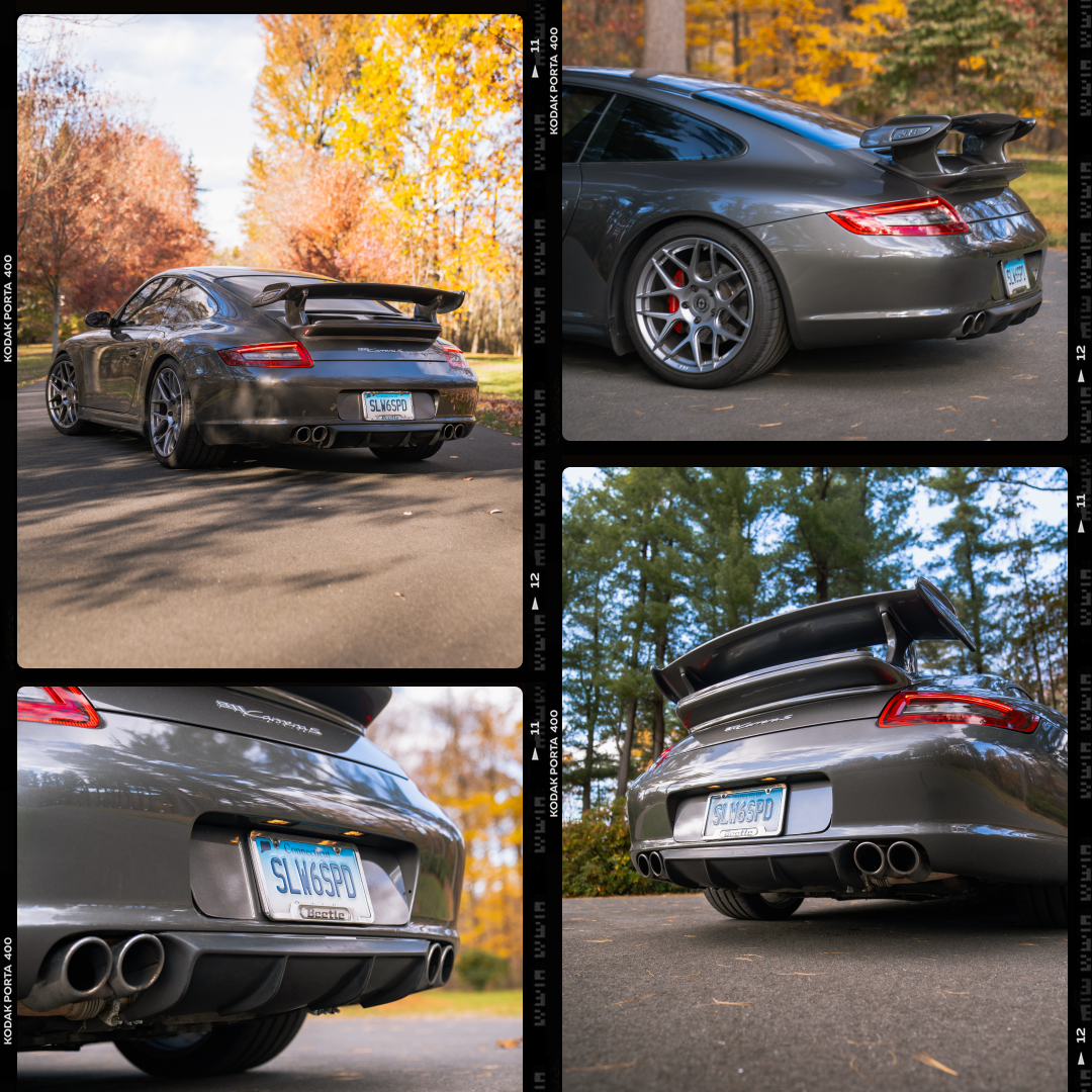 Porsche 997 rear diffuser urethane Strossek RUF style fits 05-08 Carrera & 4S