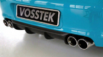 Porsche 997.1 Carrera and 4S rear diffuser by BetterBodies Motorsport, RUF/Strosek-style polyurethane, shown with license plate.