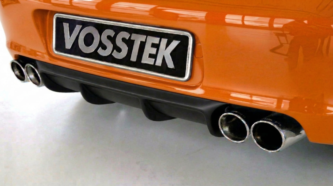 Porsche 997 rear diffuser urethane Strossek RUF style fits 05-08 Carrera & 4S