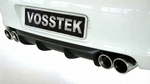 Rear diffuser for Porsche 997.1 Carrera and 4S by BetterBodies Motorsport, RUF/Strosek-style polyurethane upgrade, shown with license plate.