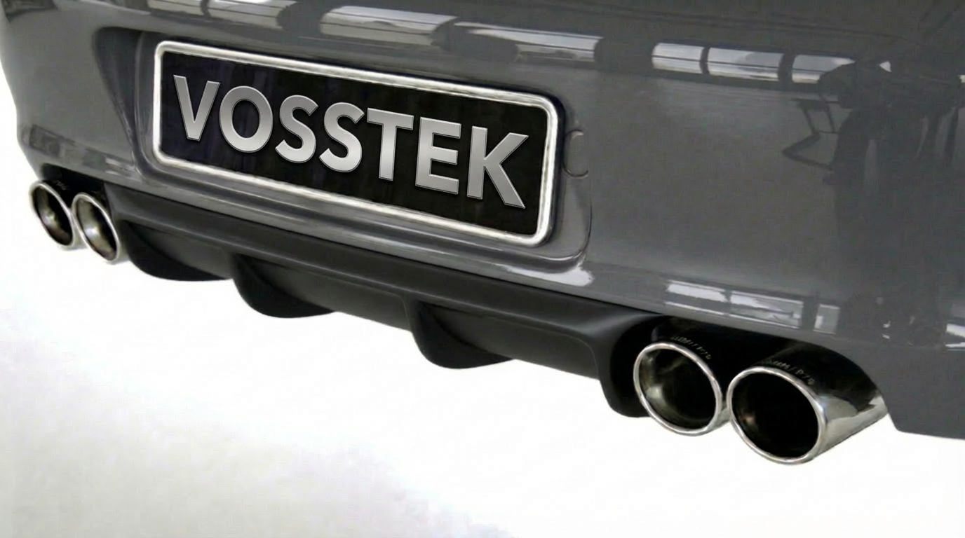 Porsche 997.1 Carrera rear diffuser by BetterBodies Motorsport, RUF/Strosek-style polyurethane for 2005–2008 models.