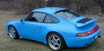 BetterBodies Motorsport Porsche 993 RS style side skirts for 1995-1998 993 Aero body kit upgrade, showcasing sleek splitters.