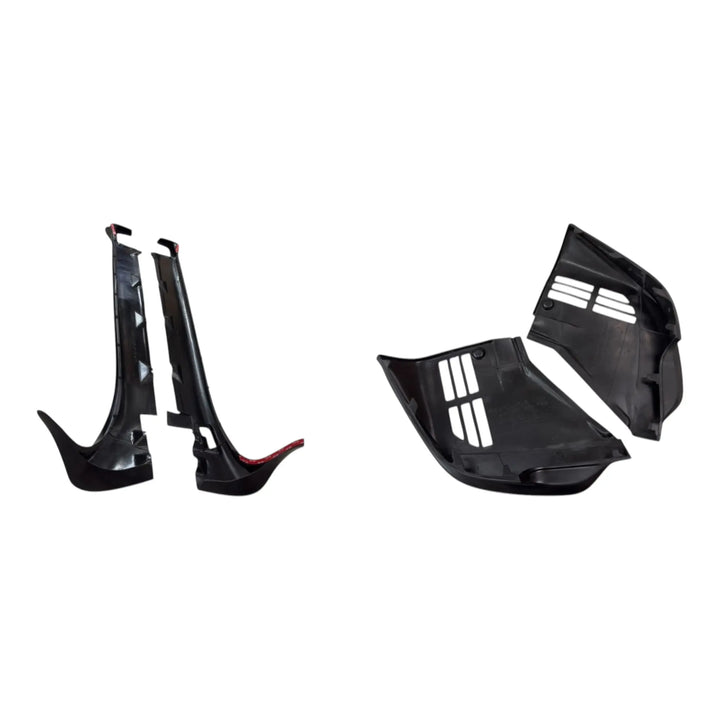 Porsche 993 aero kit including side rockers and front splitters by BetterBodies Motorsport, made of polyurethane for 1995–1998 models.