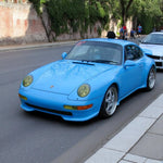 Porsche 993 side rockers and front splitters upgrade in polyurethane, designed for 1995–1998 models, by BetterBodies Motorsport.