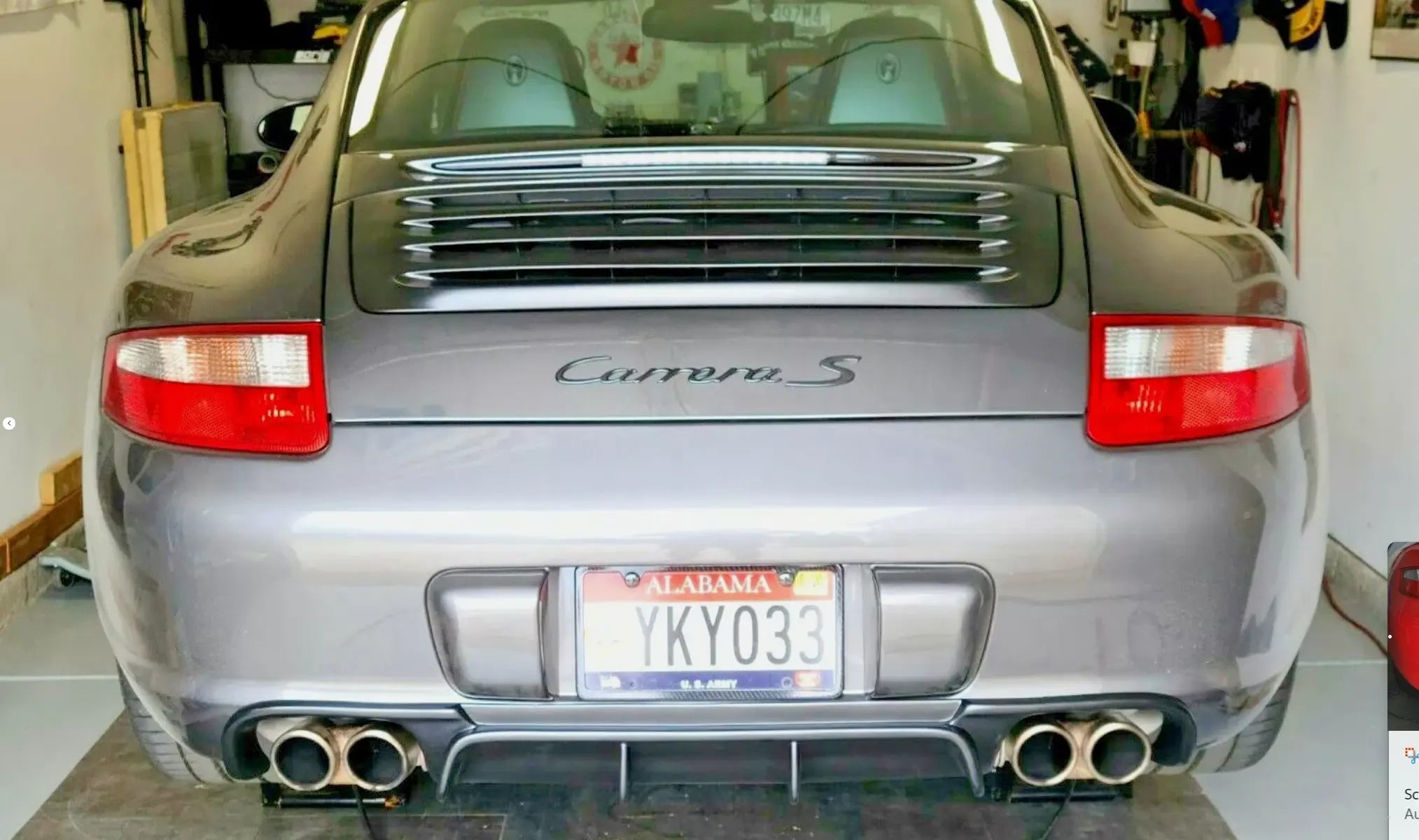 Porsche 997 Rear Bumper Diffuser – Polyurethane RUF TA Style (2005–2008)