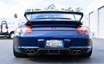 Porsche 997.1 Carrera rear bumper diffuser in RUF TA-style polyurethane, designed for 2005–2008, by BetterBodies Motorsport.