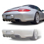 Porsche 997.2 Rear Bumper Diffuser – RUF/TA Style Polyurethane (2009–2012)