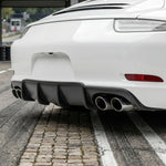 Porsche 911 991 rear bumper diffuser upgrade