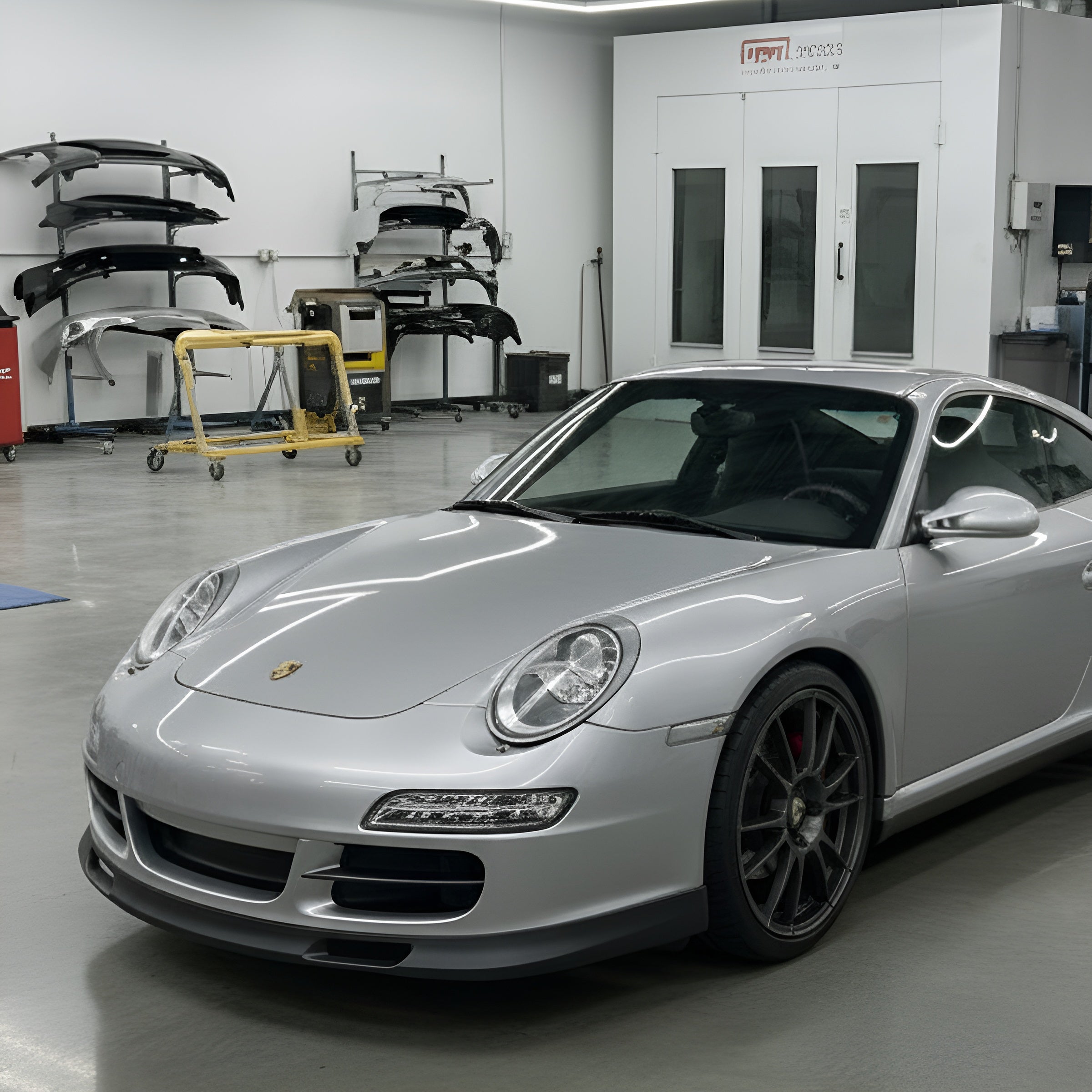 Porsche 997 Carrera front spoiler lip GT3 style urethane for 2005-2008 997.1