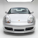 Porsche 996 GT3-style front spoiler lip in polyurethane by BetterBodies Motorsport for 1998–2001 911 models, shown on the car.