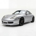 Polyurethane Porsche 996 GT3-style front spoiler lip for 1998-2001 models, designed by BetterBodies Motorsport.