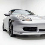 Polyurethane Porsche 996 GT3-style front spoiler lip for 1998–2001, designed for BetterBodies Motorsport performance enhancement.