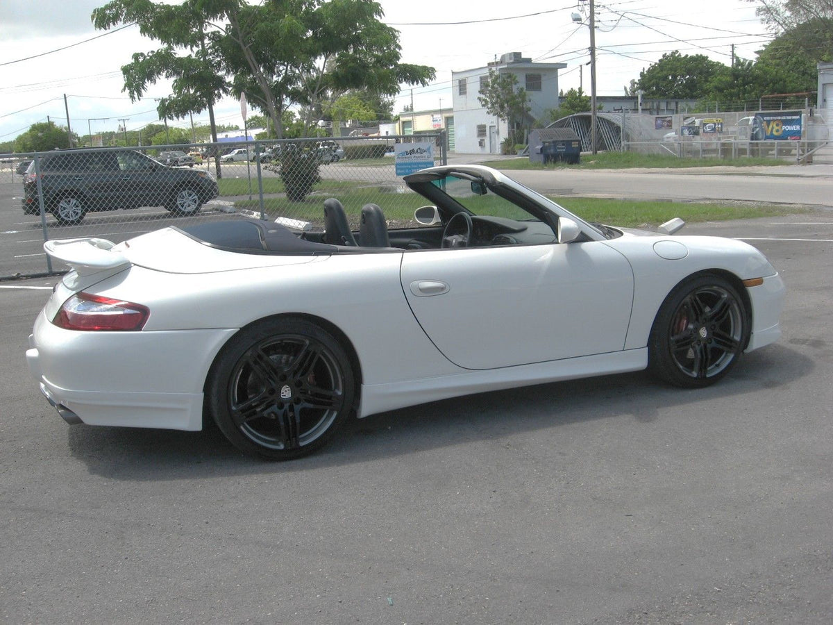 BetterBodies Motorsport Porsche 996 Carrera GT3-style side skirts for 1999–2004 911 Carrera, enhancing sporty exterior appearance.
