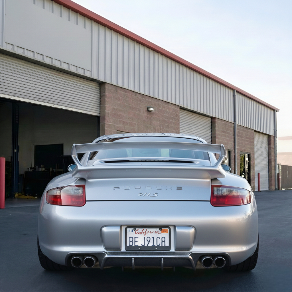 Porsche 997 Rear Bumper Diffuser – Polyurethane RUF TA Style (2005–2008)