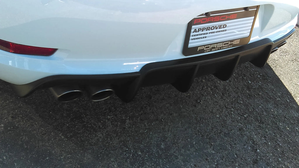PORSCHE 991 CARRERA 2012–2015 POLYURETHANE REAR DIFFUSER FOR PORSCHE 991.1 RACING STYLE AERO UPGRADE REAR BUMPER ENHANCEMENT VOSSTEK